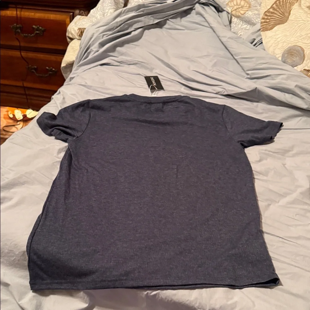 Blue Graphic T-Shirt with Star Design